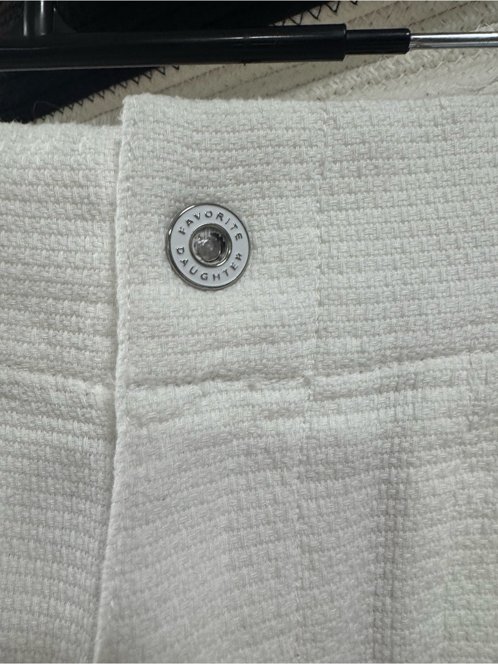Favorite Daughter White Textured Shorts | Size Medium - Picture 8 of 8